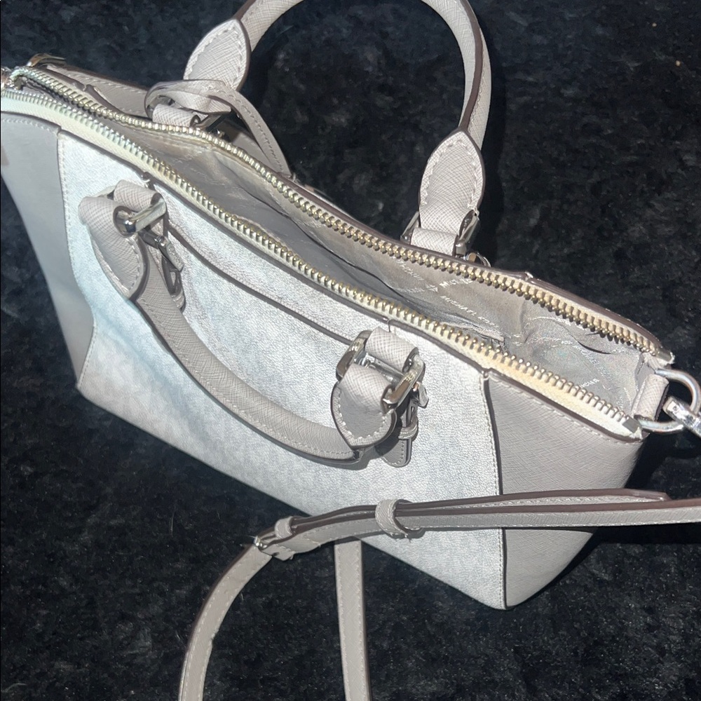 Michael Kors White and Gray Satchel - Picture 4 of 4